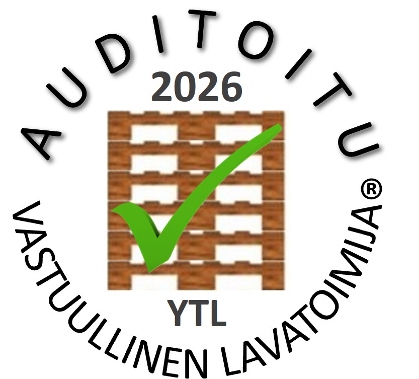 Lappeenrannan Kuormalava, auditoitu ja vastuullinen lavatoimittaja